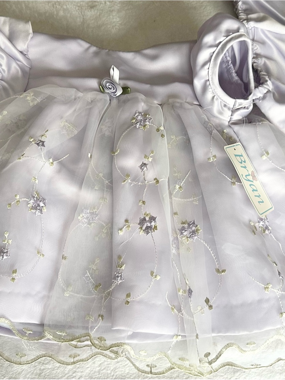 Bryan  Floral Embroidered Girls' Formal Dress